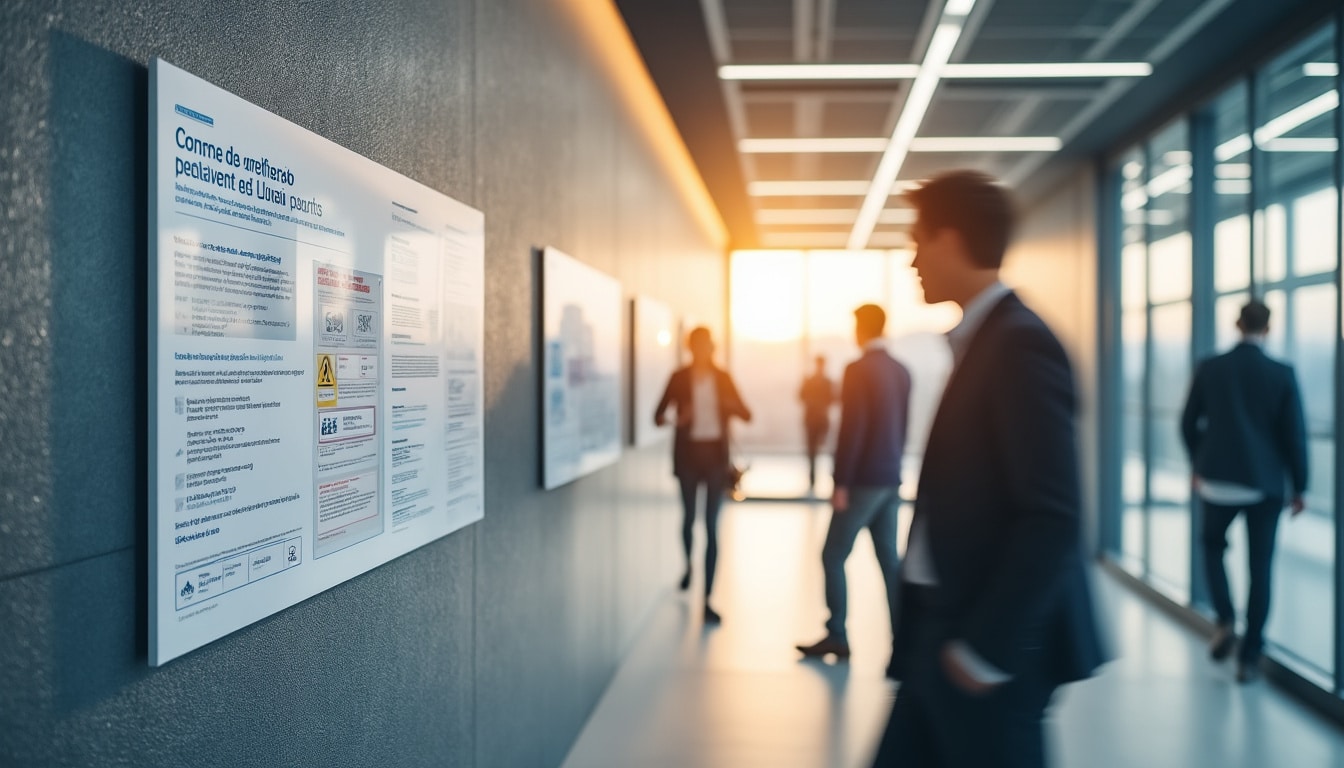 Illustration: Comprendre les bases légales de l’affichage obligatoire dans l’entreprise