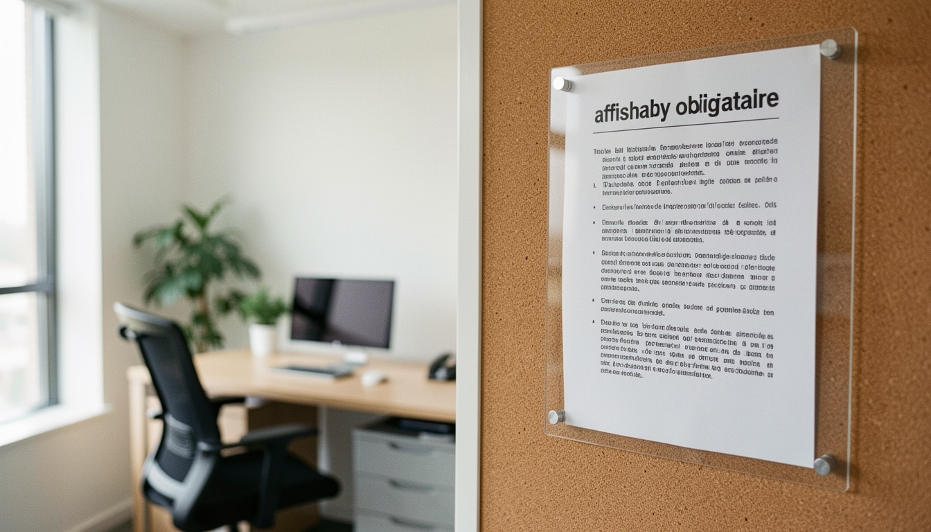 Modèle d’affichage obligatoire en entreprise à imprimer